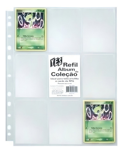 Álbum Pasta Fichário Pokemon Com 10 Folhas Pikachu Capa Dura