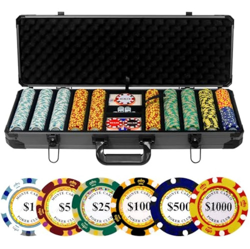 Juego De Fichas De Póquer De Arcilla De 0.49 Oz,