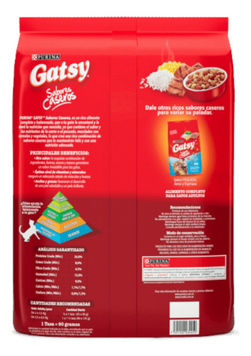 Gatsy Carne 8kg Alimento Seco Para Gatos Gatarina Purina