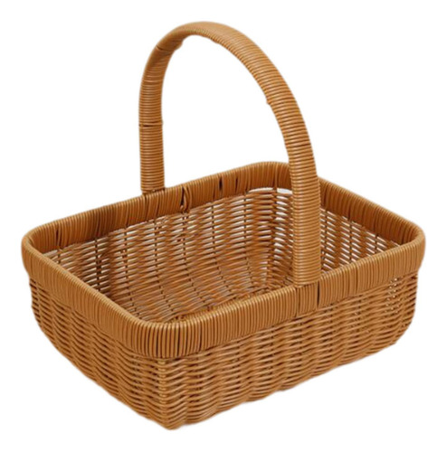 Cesta De Picnic De Ratán Sintético, Cesta Para Recoger , S