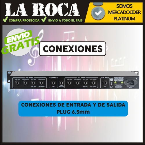 Crossover Activo 2 Vias Stereo Lexsen Cr223 3 Vias Mono
