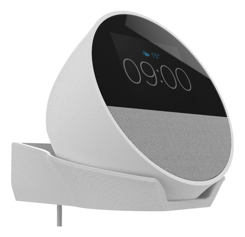 Suporte De Parede Compativel Com Amazon Echo Spot Alexa Cor Branco