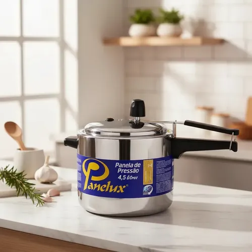 Panela Ritter Np Panela De Pressão Classic Panelux Alumínio Polido 4,5 Litros Alumínio ...