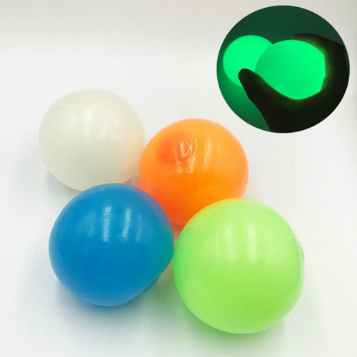 Pelotas De Pared Adhesivas Para Techo Fluorescentes, 3 Unida