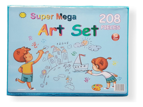 Maletin Artístico Infantil Super Mega 208 Pieza