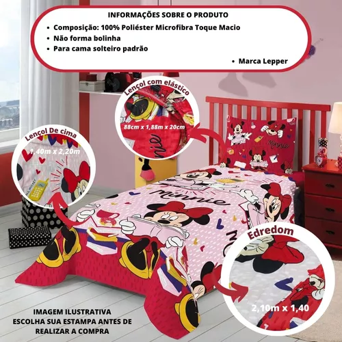 Jogo De Cama Infantil Homem Aranha 4 Peças Com Edredom Decor em