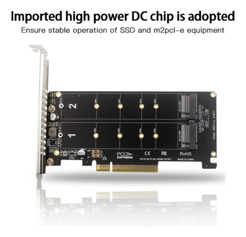 . Expansão Da Matriz Raid Ssd Pci-ex8 De Disco Duplo Nvme