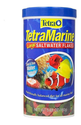 Tetra Marine Saltwater Hojuelas 160g Más Proteína Peces Med.
