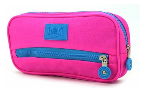 Cartuchera Everlast Con Cierre Bolsillo Delantero Cod 16301 Color Fucsia Con Bolsillo