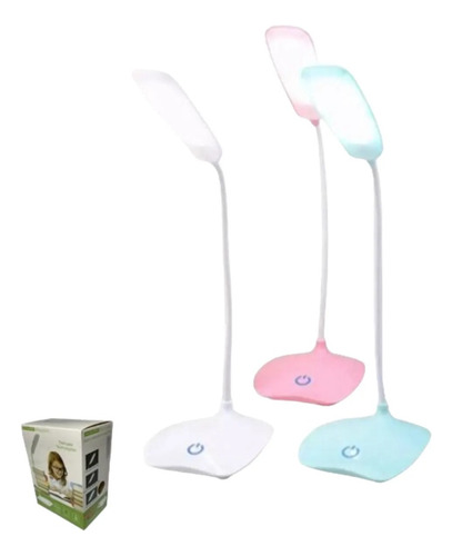 Lámpara De Escritorio Led Portátil, Táctil, Articulable, Usb