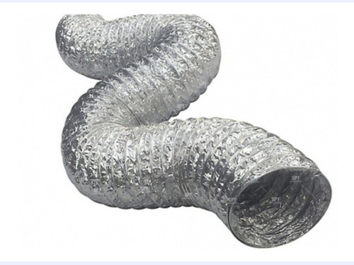 Ducto Ventilación Flexible Aluminio 12 PuLG X 5 Mts Alta Cal