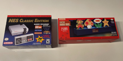 Nes Classic Edition Original Y Lampara Led Super Mario Bros