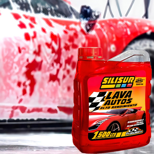 Shampoo Lava Autos Premium Silisur 1.5lt Pack 4un