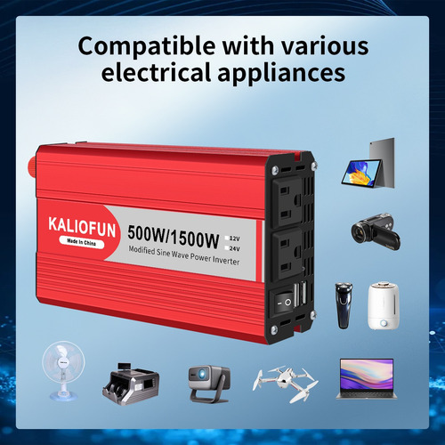 Inversor De Corriente 1500w 12v A 110v Para Auto