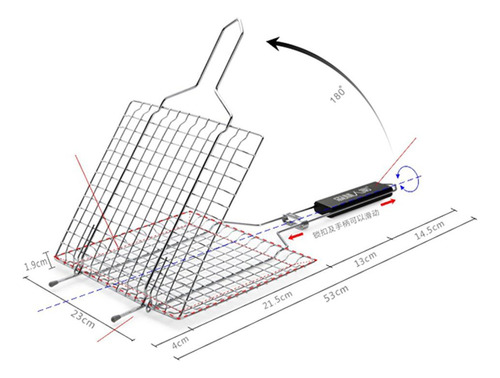 3 Mini Parrilla De Plegable, Parrilla Plegable De Material