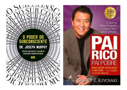 Livro Poder Subconsciente+ Pai Rico Pai Pobre Envio Grátis