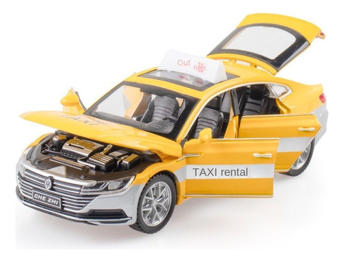 A Volkswagen Cc Taxi Modelo Física Conduce Luces L