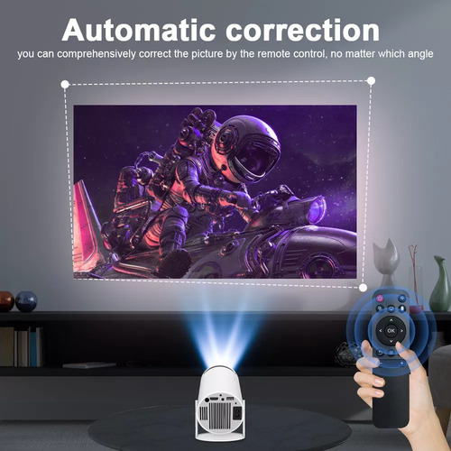 Projetor Portátil Hy300 Mini Projetor Branco De 4k Mestri