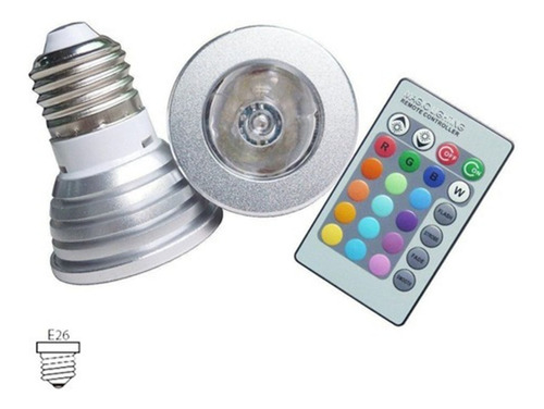 Imagen 3 de 7 de Lds3wrgb Foco Led Rgb Con Control Remoto
