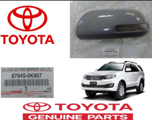 Tapa Retrovisor Izquierdo Toyota Fortuner Naciónal 2012/2023