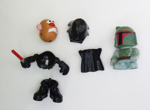 Darth Vader Cara De Papa + Boba Fett Cabezon Bk