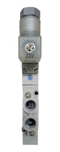 Válvula Solenoide Smc 5 Vias 2 Pos Conex. 1/8, 24vdc 0.7mpa