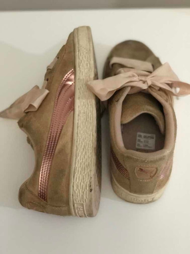 Zapatillas Puma Suede Original Con Cinta Y Cordones Anchos