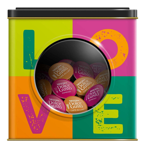 Imagen 3 de 4 de Lata Coleccionable Para Cápsulas Dolce Gusto Love