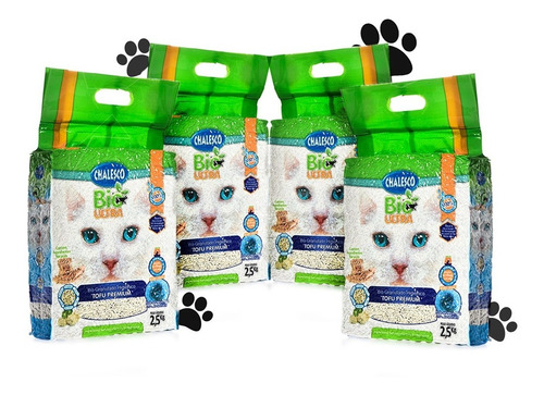 Areia De Gato Biodegradável Pacote 2,5kg Tofu Chalesco
