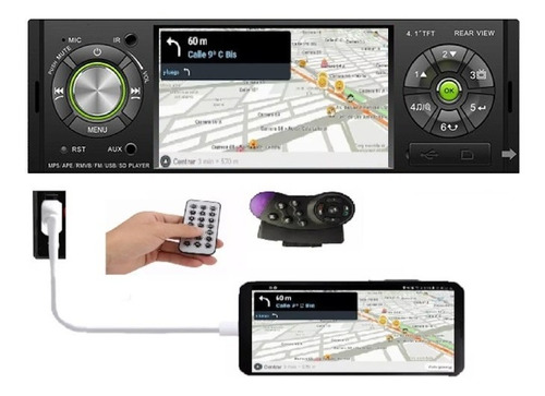 Radios Carro Mp5 Pantalla 4,1 Bluetooth Usb+ Cámara Control