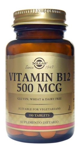 Vitamina B12 500 Mcg X 100 Tab - Solgar