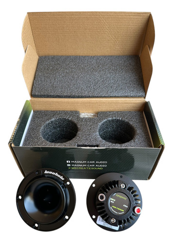Par Tweeters Magnum Neodimio Pro-tw250n 200 Watts Max Color Negro