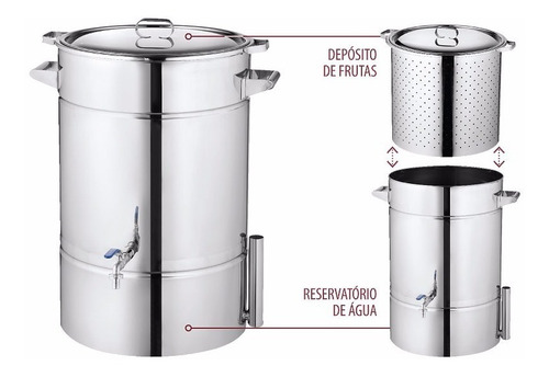 Imagem 3 de 4 de Suqueira De Inox 18kg - Sem Fogareiro