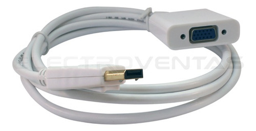 Cable Displayport Macho A Vga Hembra, 1,8 Metros 8633