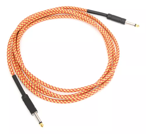 Cable de guitarra, compatible con doble cabezal, cable de instrumento recto  a recto para órganos electrónicos, batería electrónica, bajo para un mejor