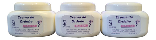 Crema De Ordeñe + Aloe. Envase 250 Gs - Pack 3 Potes