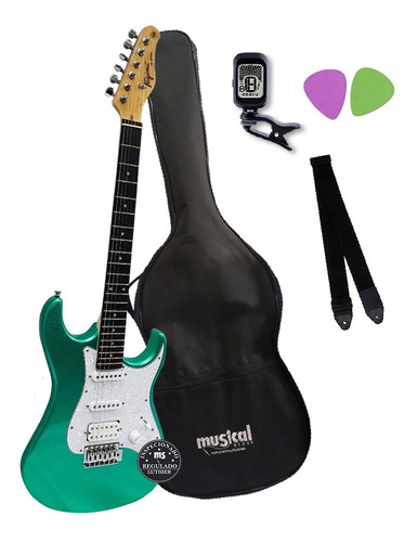 Kit Guitarra Stratocaster Elétrica Tagima Tg-520 