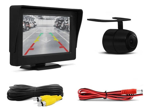 Monitor De Video Com Camera De Ré 4.3 Polegadas Furgão