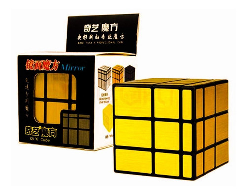 Cubo Rubik Qiyi Mirror 3x3 Speed Dorado Original