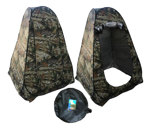 Carpa Autoarmable Baño Vestidor Cambiador Camuflado