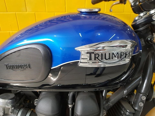 Triumph Bonneville T100 Azul - 2015 - Km 20.000 947234344