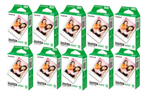 Kit Filme Instax Mini Fujifilm - Pack Com 100 Unidades