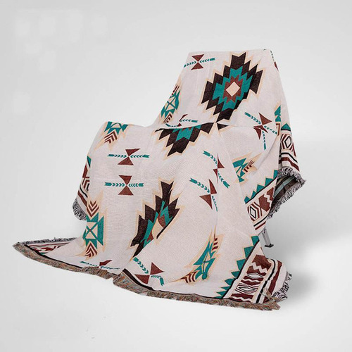 Mantel De Camping Estilo Étnico, Algodón Suave,