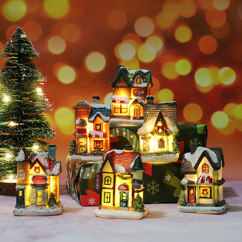 Lámpara Led De 6 Piezas De Decoración Navideña En Miniatura