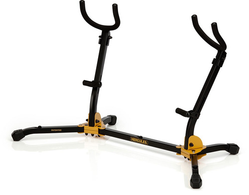Imagen 1 de 3 de Hercules Ds537b Soporte Doble Para Saxo Alto Tenor Plegable