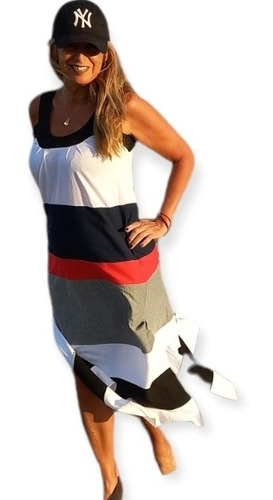 Imagen 2 de 10 de Vestido Solero Largo Verano Algodón Pima