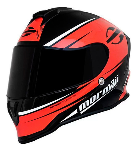Capacete Mormaii M1 Modelo Gmetrix Vermelho Brilho Tam-60