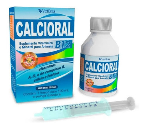 Calcioral B12 Suplemento Vitamínico E Mineral 100ml Vetbras