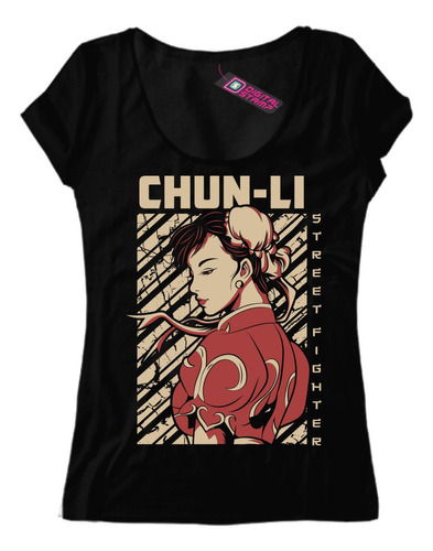 Remera Mujer Street Fighter Chun-li T120 Dtg Premium