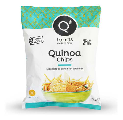 Chips De Quinoa Sabor Natural 100 Grs